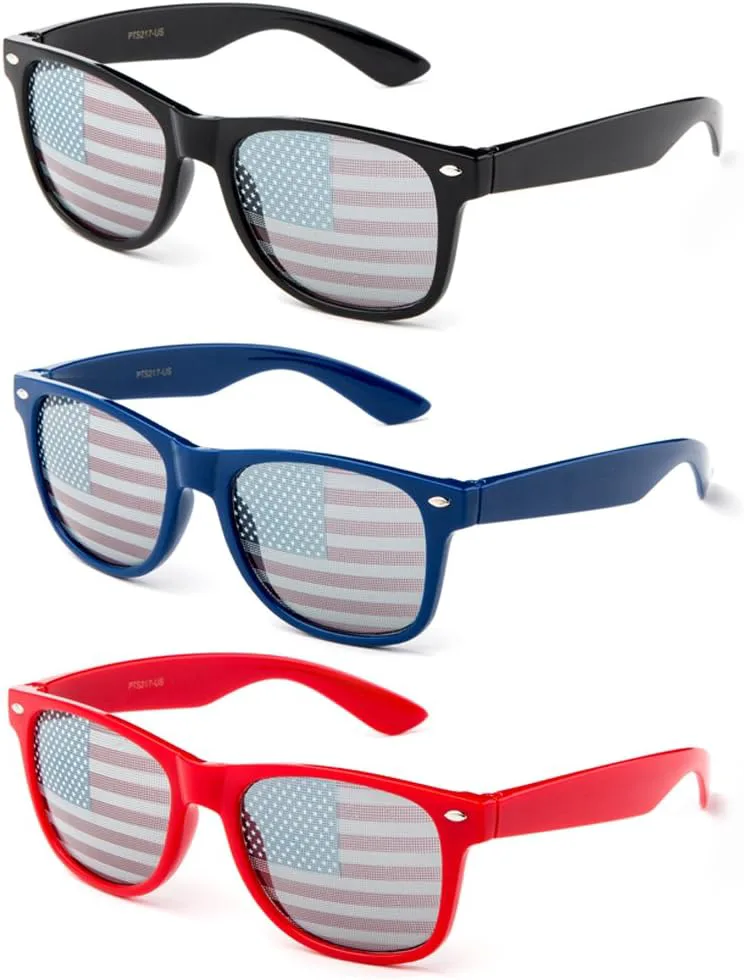 Очки American Flag Team USA Patriotic Design Plastic Shades Party Props Decoration USMNT USWNT Heart Newbee Fashion Sunglasses, 3 Pack Wayfarer Black, Blue & Red
Очки American Flag Team USA Patriotic Design Plastic Shades Party Props Decoration USMNT USWNT Heart Newbee Fashion Sunglasses, 3 Pack Wayfarer Black, Blue & Red