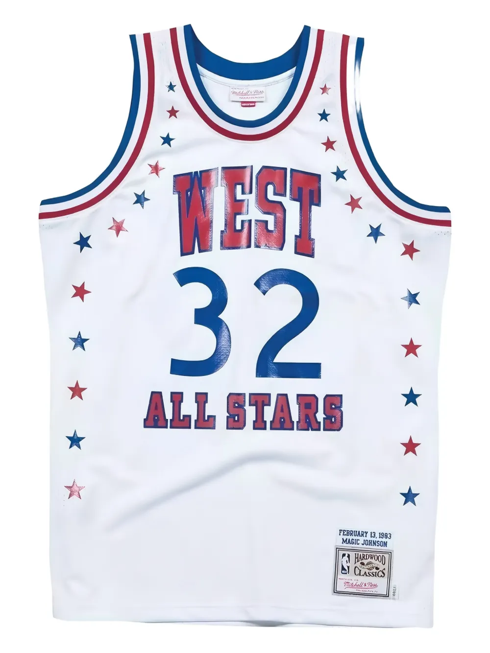 Жилет НБА с изображением звезд Mitchell & Ness, белый
Жилет НБА с изображением звезд Mitchell & Ness, белый