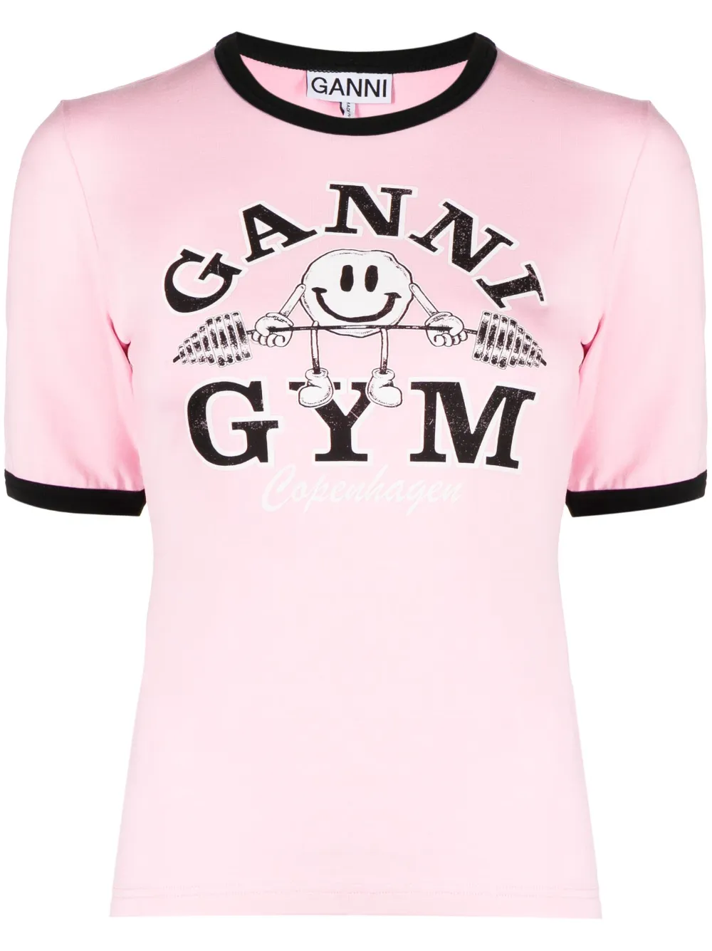 Футболка с логотипом GANNI, розовый
Футболка с логотипом GANNI, розовый