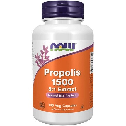 Now Foods Пчелиная смола прополиса 5:1, экстракт 1500 мг, 100 капсул
Now Foods Пчелиная смола прополиса 5:1, экстракт 1500 мг, 100 капсул
