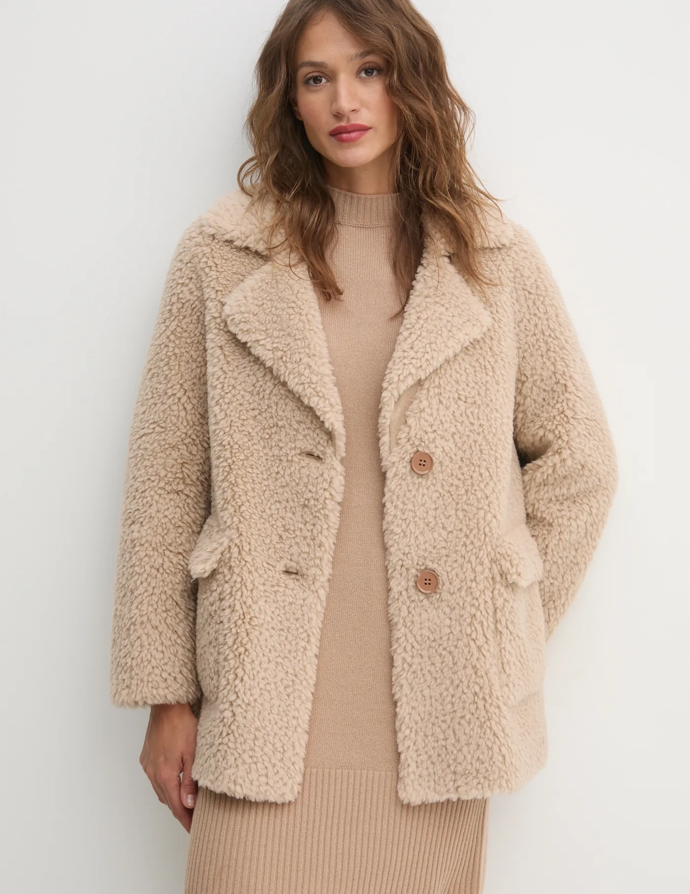 Плащ с добавлением шерсти Sisley, бежевый
Плащ с добавлением шерсти Sisley, бежевый