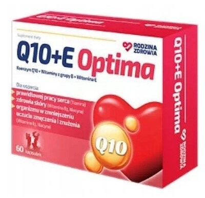 Rodzina Zdrowia, Q10 + E Optima, 60 капсул. Silesian Pharma 
Rodzina Zdrowia, Q10 + E Optima, 60 капсул. Silesian Pharma