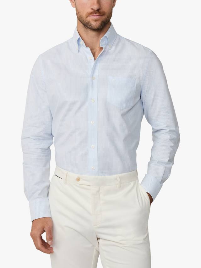 Рубашка с приталенным кроем, пуговицами и полосатым воротником Hackett London
Рубашка с приталенным кроем, пуговицами и полосатым воротником Hackett London