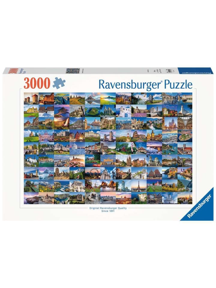 Пазл Ravensburger, 3000 деталей, «99 прекрасных мест в Европе» в красочном исполнении
Пазл Ravensburger, 3000 деталей, «99 прекрасных мест в Европе» в красочном исполнении