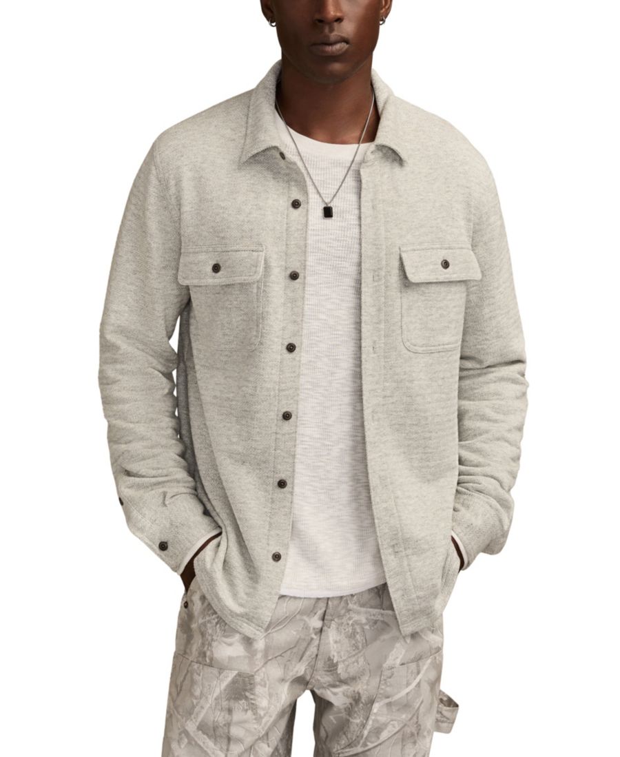 Мужская трикотажная рубашка с длинными рукавами в елочку Lucky Brand, Heather gray
Мужская трикотажная рубашка с длинными рукавами в елочку Lucky Brand, Heather gray