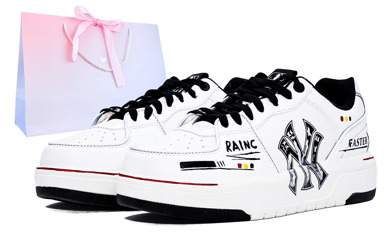 MLB Толстая амортизирующая подкладка, износостойкие низкие скейтбордистские кроссовки унисекс белого цвета
MLB Толстая амортизирующая подкладка, износостойкие низкие скейтбордистские кроссовки унисекс белого цвета