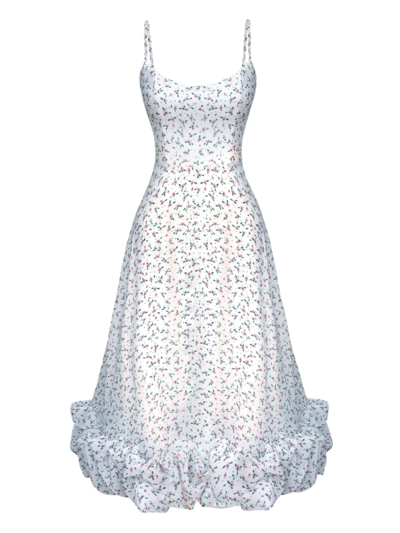 POST MERIDIEM платье миди с цветочным принтом, белый
POST MERIDIEM платье миди с цветочным принтом, белый