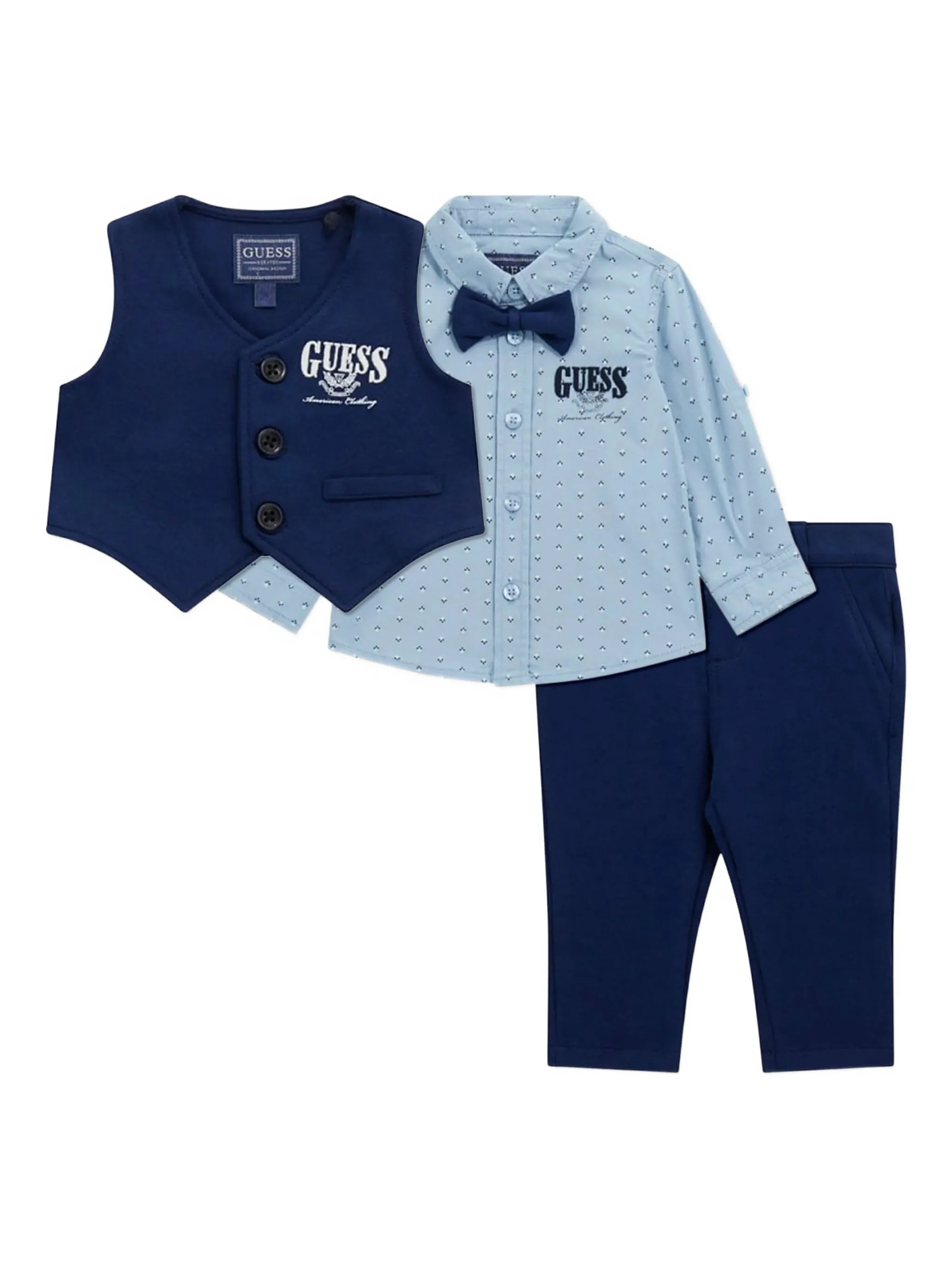 Костюм с застежкой на пуговицах Guess Kids, синий
Костюм с застежкой на пуговицах Guess Kids, синий