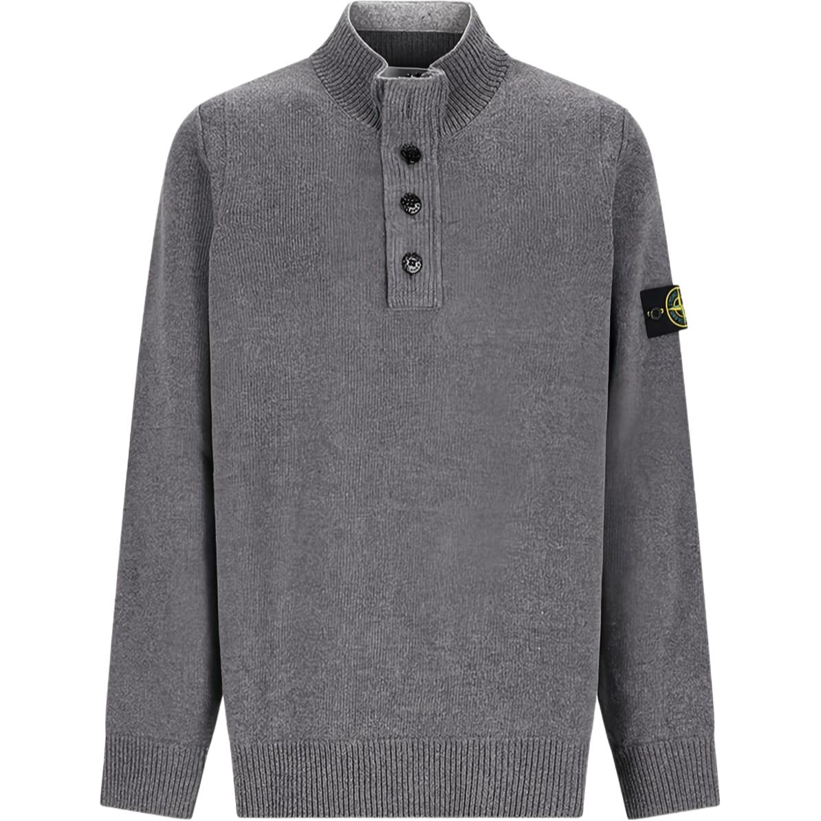 Stone Island Мужской свитер серого цвета с воротником-стойкой средней высоты
Stone Island Мужской свитер серого цвета с воротником-стойкой средней высоты