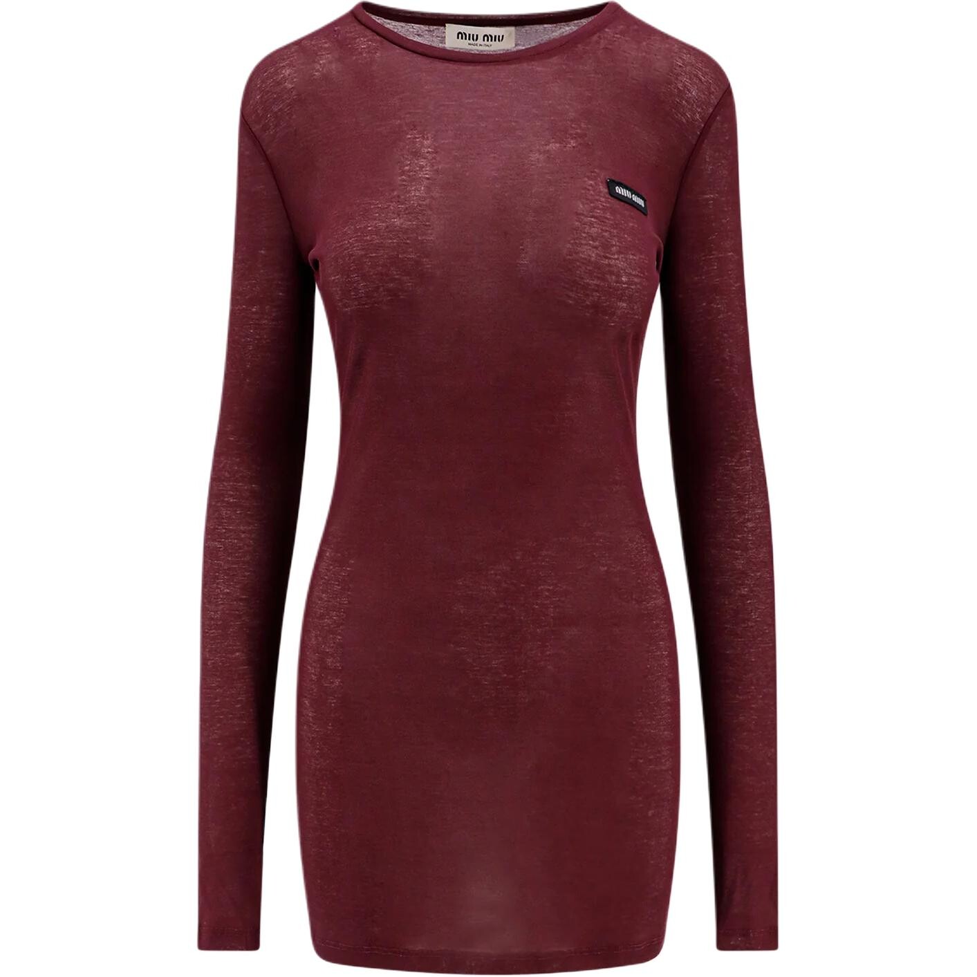 Платье Miu Miu с длинными рукавами, красный
Платье Miu Miu с длинными рукавами, красный