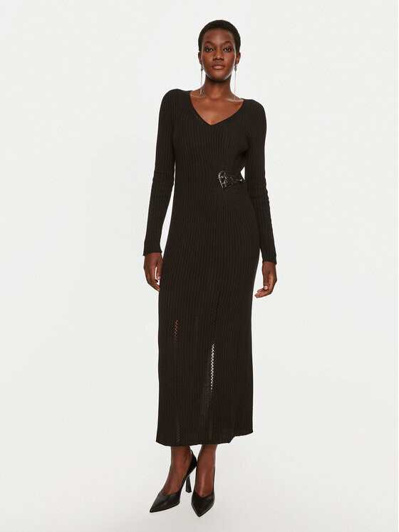 Трикотажное платье приталенного кроя Twinset, черный
Трикотажное платье приталенного кроя Twinset, черный