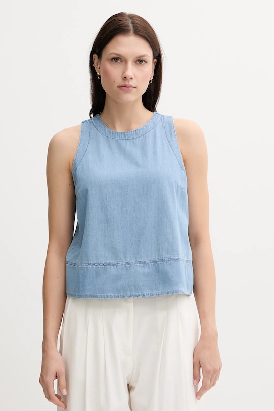 Хлопковая блузка United Colors Of Benetton, синий
Хлопковая блузка United Colors Of Benetton, синий