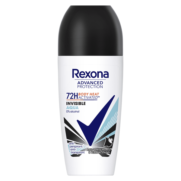 Шариковый антиперспирант для женщин, 50 мл Rexona Advanced protection invisible aqua
Шариковый антиперспирант для женщин, 50 мл Rexona Advanced protection invisible aqua