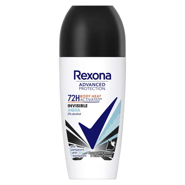 Шариковый антиперспирант для женщин, 50 мл Rexona Advanced protection invisible aqua
Шариковый антиперспирант для женщин, 50 мл Rexona Advanced protection invisible aqua