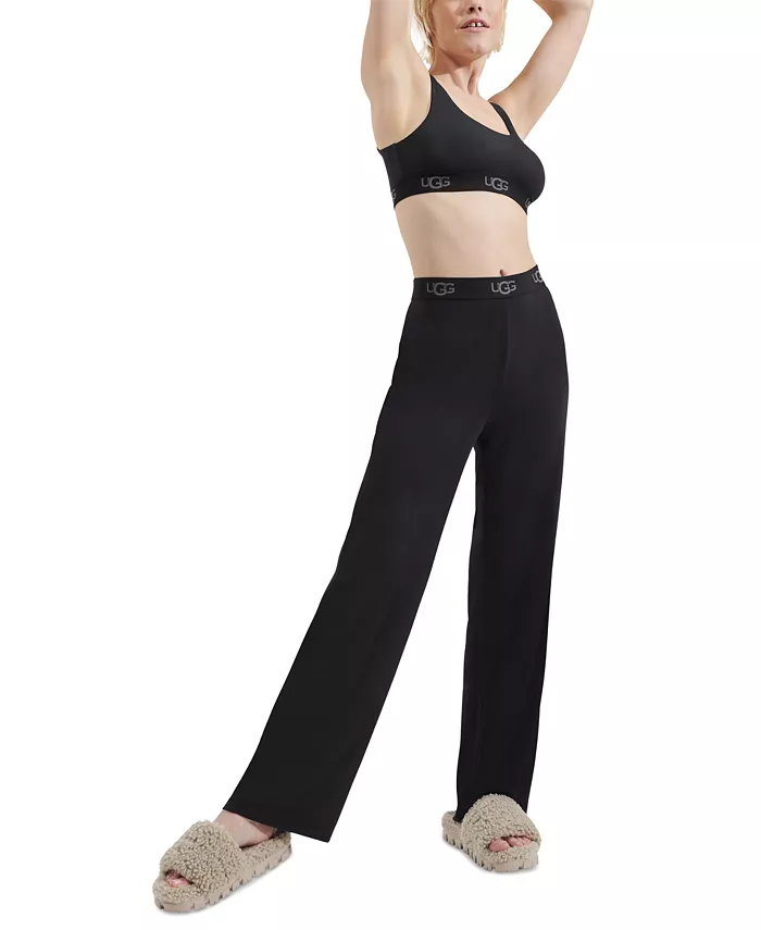 Женские пижамные брюки Britta с высокой талией и широкими штанинами UGG, черный
Женские пижамные брюки Britta с высокой талией и широкими штанинами UGG, черный