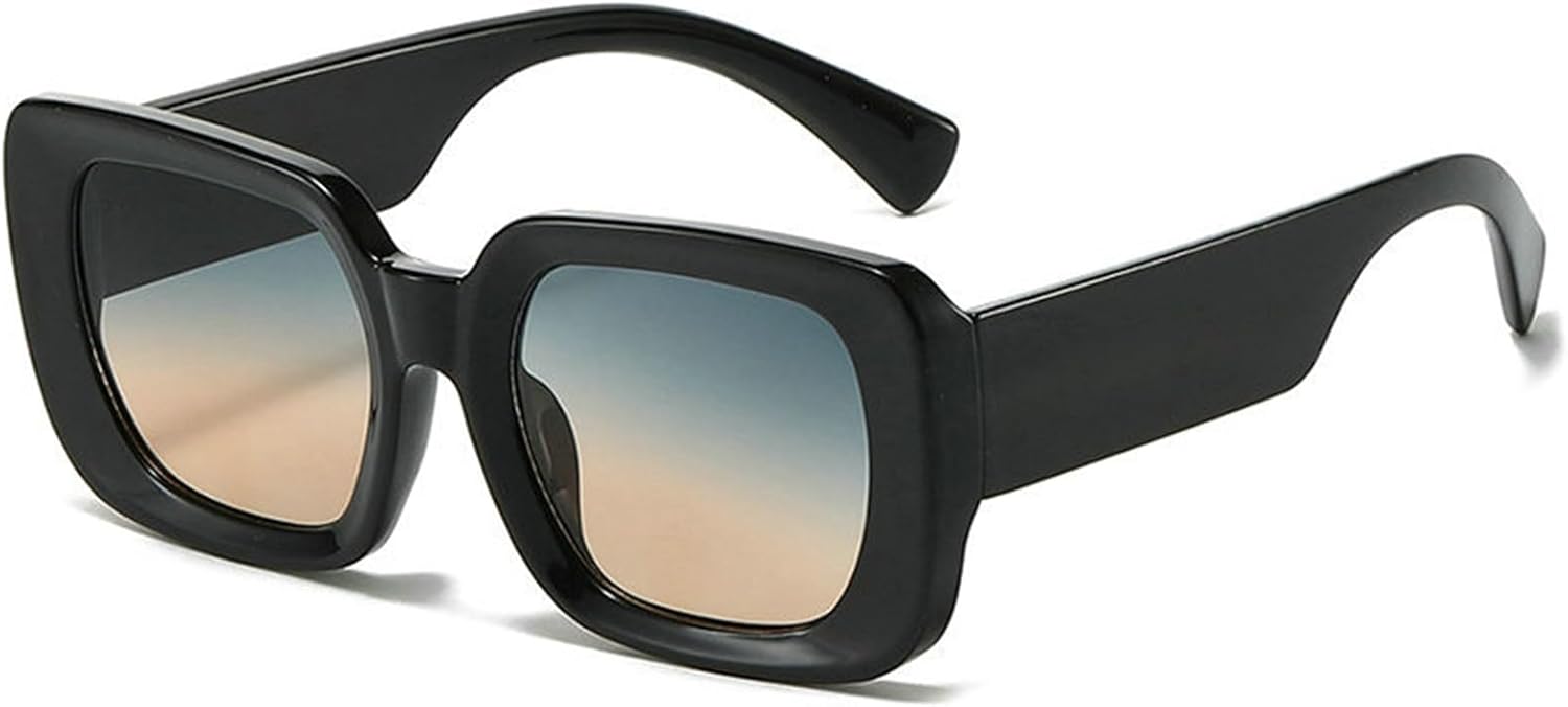 Willochra Винтажные большие квадратные женские солнцезащитные очки в стиле ретро с градиентным переходом цвета и защитой от УФ-излучения UV400 Мужские модные солнцезащитные очки в толстой оправе, C3
Willochra Винтажные большие квадратные женские солнцезащитные очки в стиле ретро с градиентным переходом цвета и защитой от УФ-излучения UV400 Мужские модные солнцезащитные очки в толстой оправе, C3