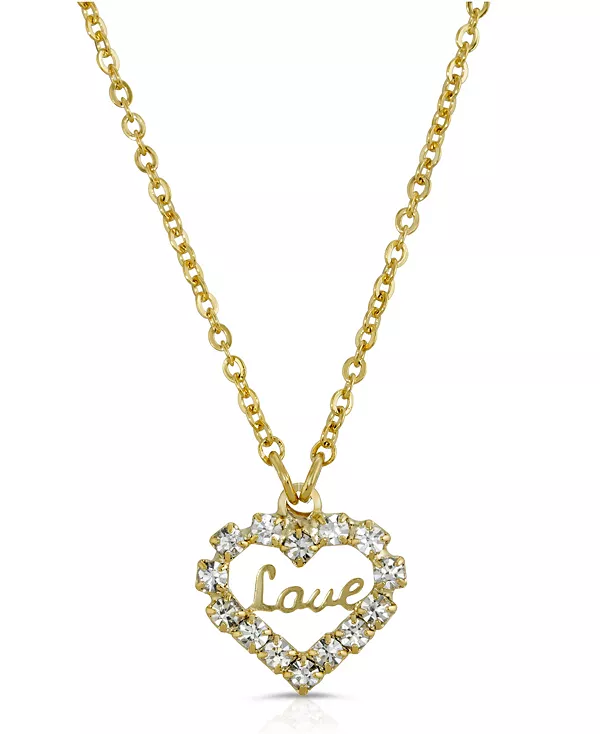 Ожерелье с подвеской в виде сердца с кристаллами 14-каратного золота 2028, gold-tone
Ожерелье с подвеской в виде сердца с кристаллами 14-каратного золота 2028, gold-tone