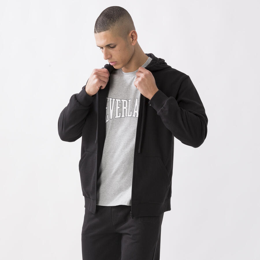 EVERLAST Толстовка с капюшоном на молнии, черная, хлопок
EVERLAST Толстовка с капюшоном на молнии, черная, хлопок