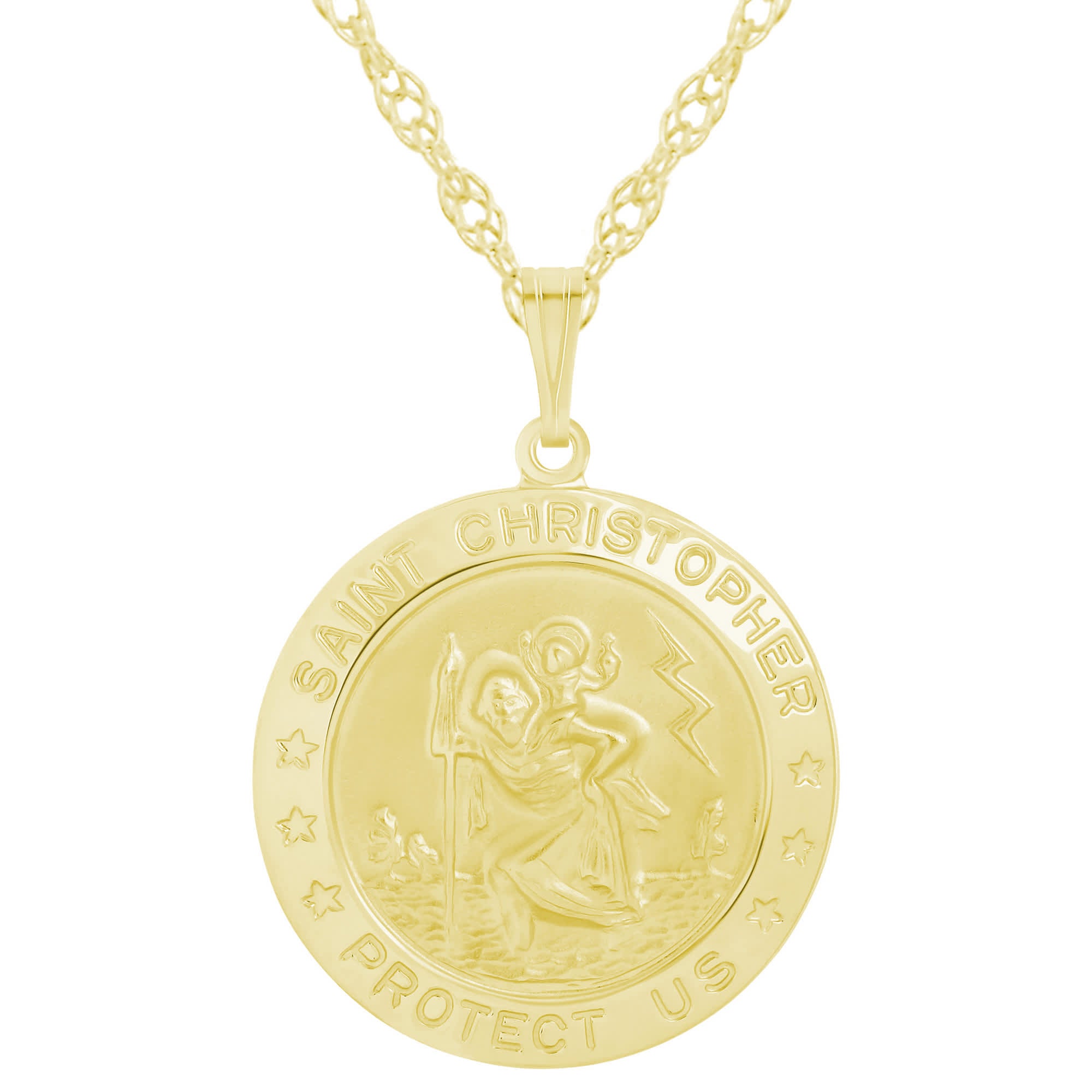 Серебряное ожерелье с медальоном Святого Христофора Glistening Jewels, Gold Plated Sterling Silver
Серебряное ожерелье с медальоном Святого Христофора Glistening Jewels, Gold Plated Sterling Silver