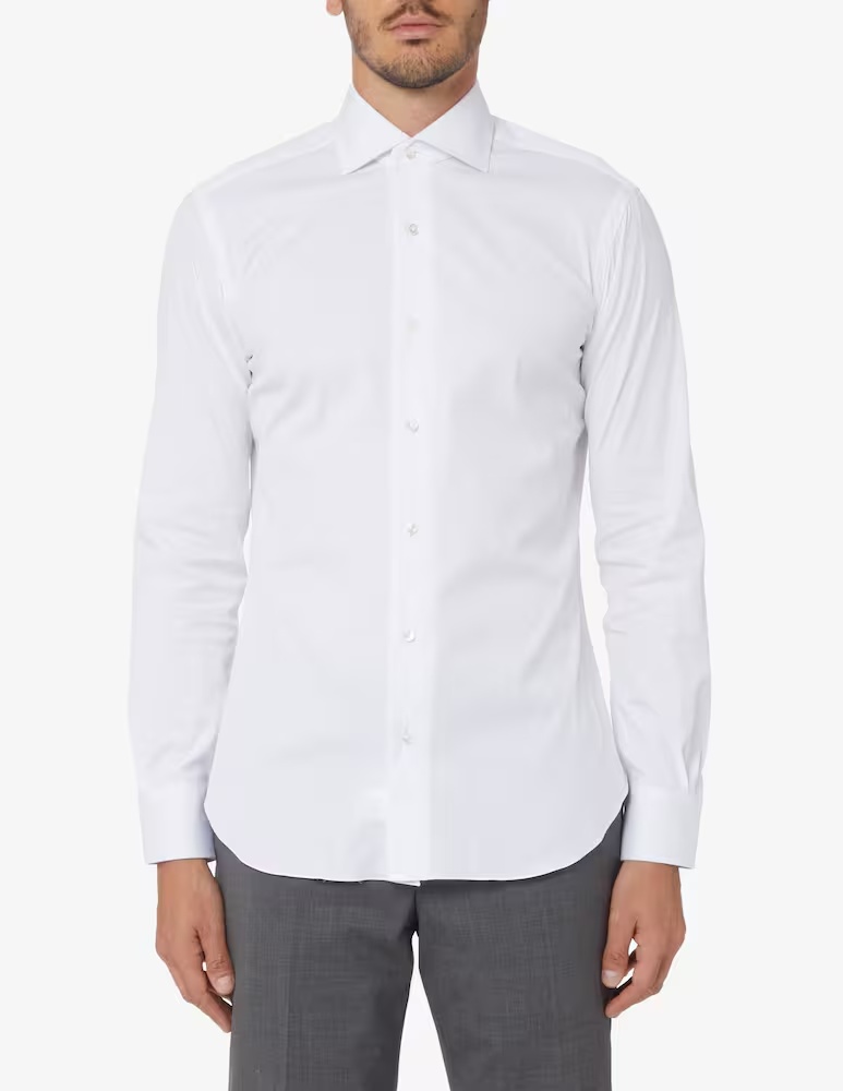 Рубашка из поплина стрейч Barba Napoli, белый
Рубашка из поплина стрейч Barba Napoli, белый