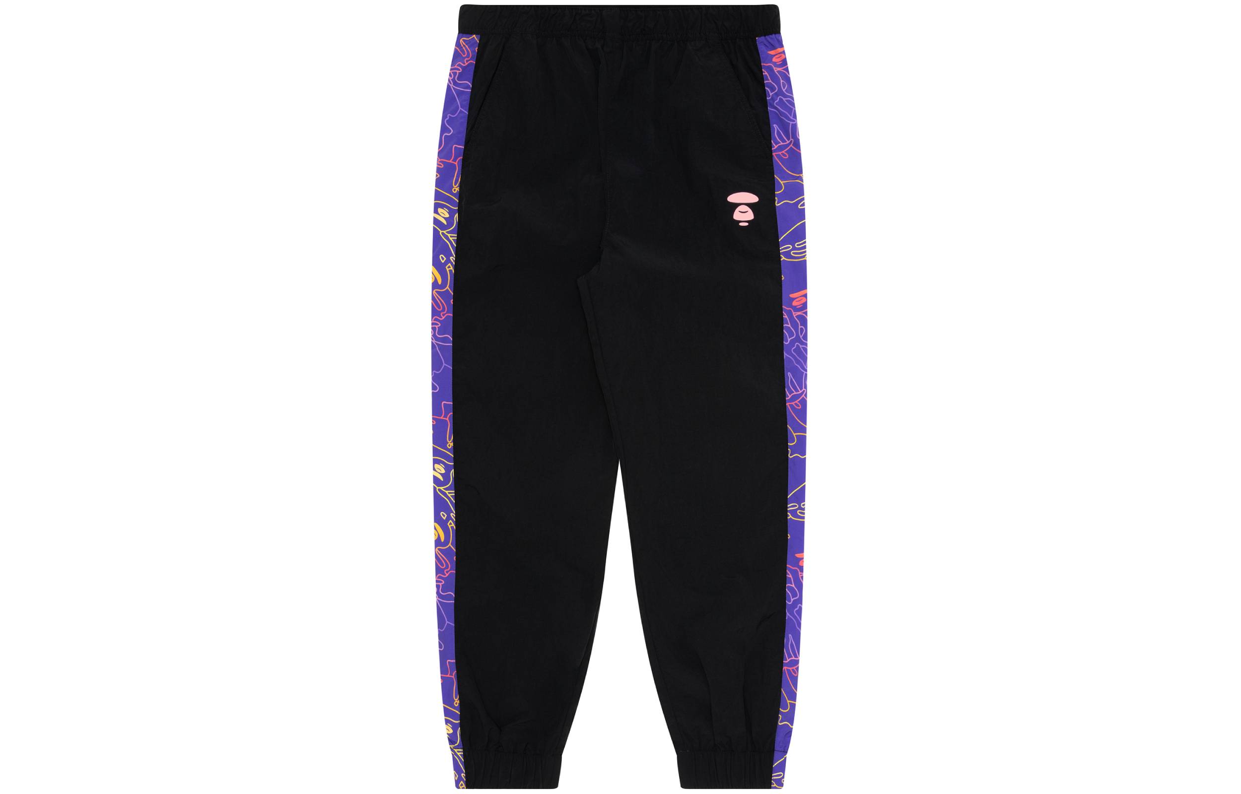 Футболка Aape с боковой полосой и суженными штанинами, черный BKX 
Футболка Aape с боковой полосой и суженными штанинами, черный BKX
