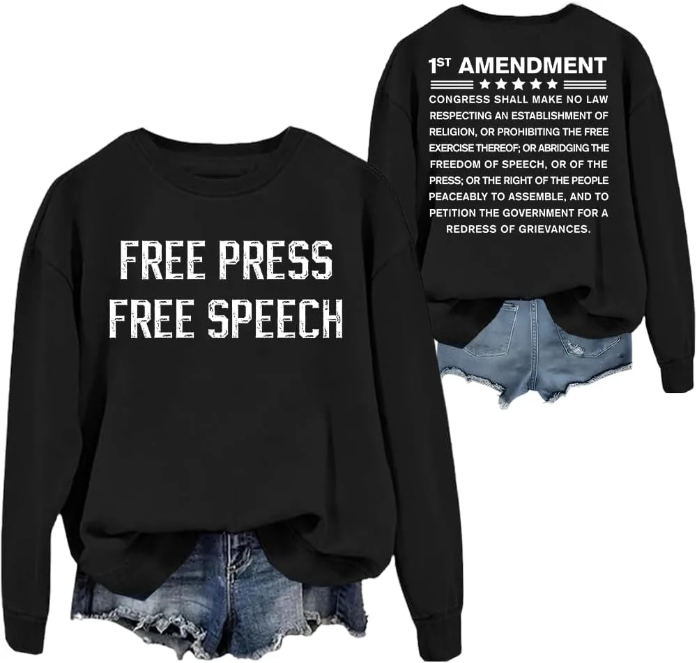 Толстовка Free Press Free Speech, 1st Amendment NACJOM
Толстовка Free Press Free Speech, 1st Amendment NACJOM