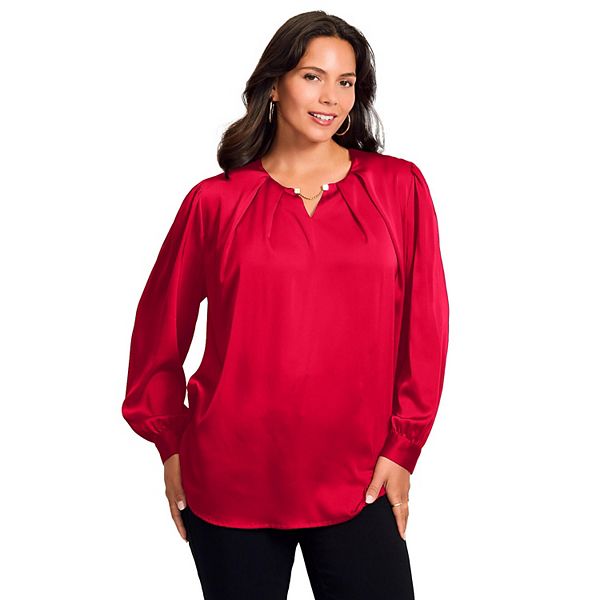 Женский топ из сатина с цепочкой plus size Avenue, Vibrant Red
Женский топ из сатина с цепочкой plus size Avenue, Vibrant Red