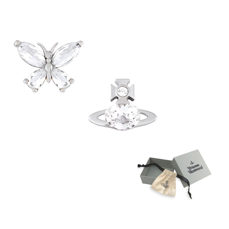 Vivienne Westwood Серебряные серьги-гвоздики с латунью
Vivienne Westwood Серебряные серьги-гвоздики с латунью