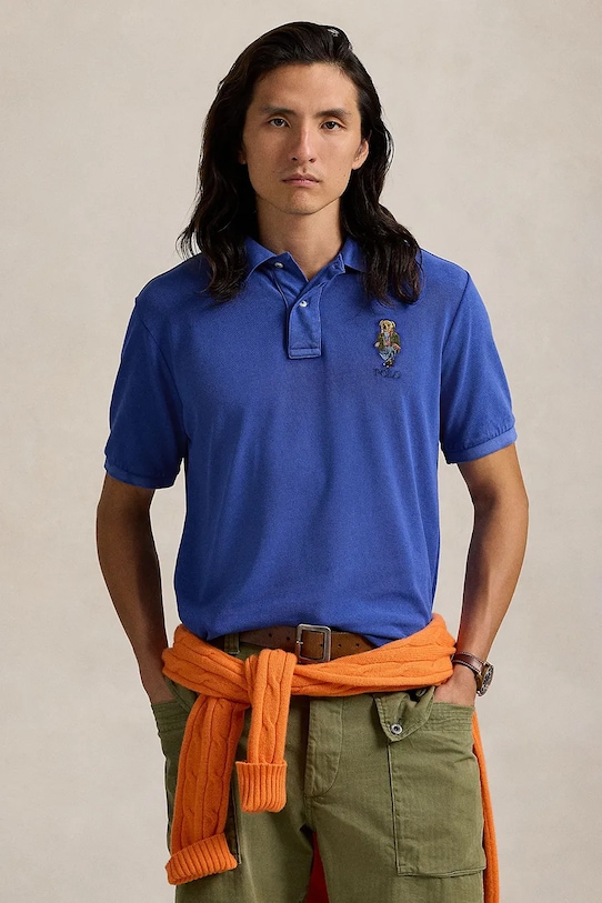 Хлопковая поло Polo Ralph Lauren, синий
Хлопковая поло Polo Ralph Lauren, синий