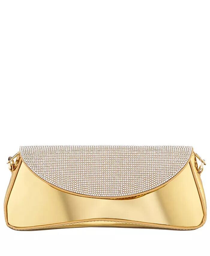 Лакированный клатч с зеркальным металлическим откидным клапаном и кристаллами Nina, фиолетовый
Лакированный клатч с зеркальным металлическим откидным клапаном и кристаллами Nina, фиолетовый