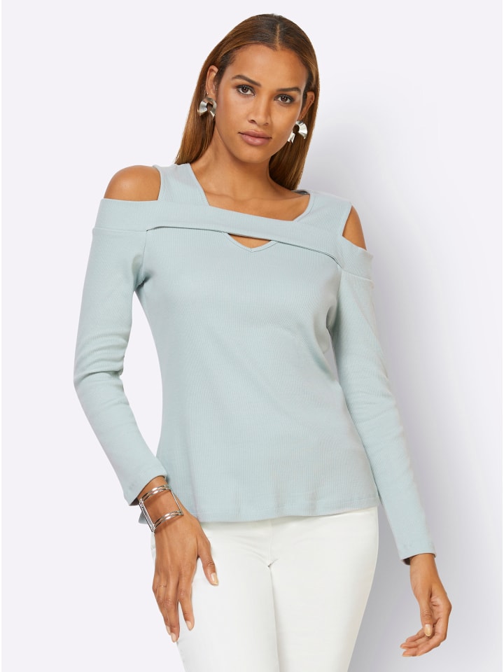 Рубашка с длинными рукавами цвета лайма и мяты creation L
Рубашка с длинными рукавами цвета лайма и мяты creation L