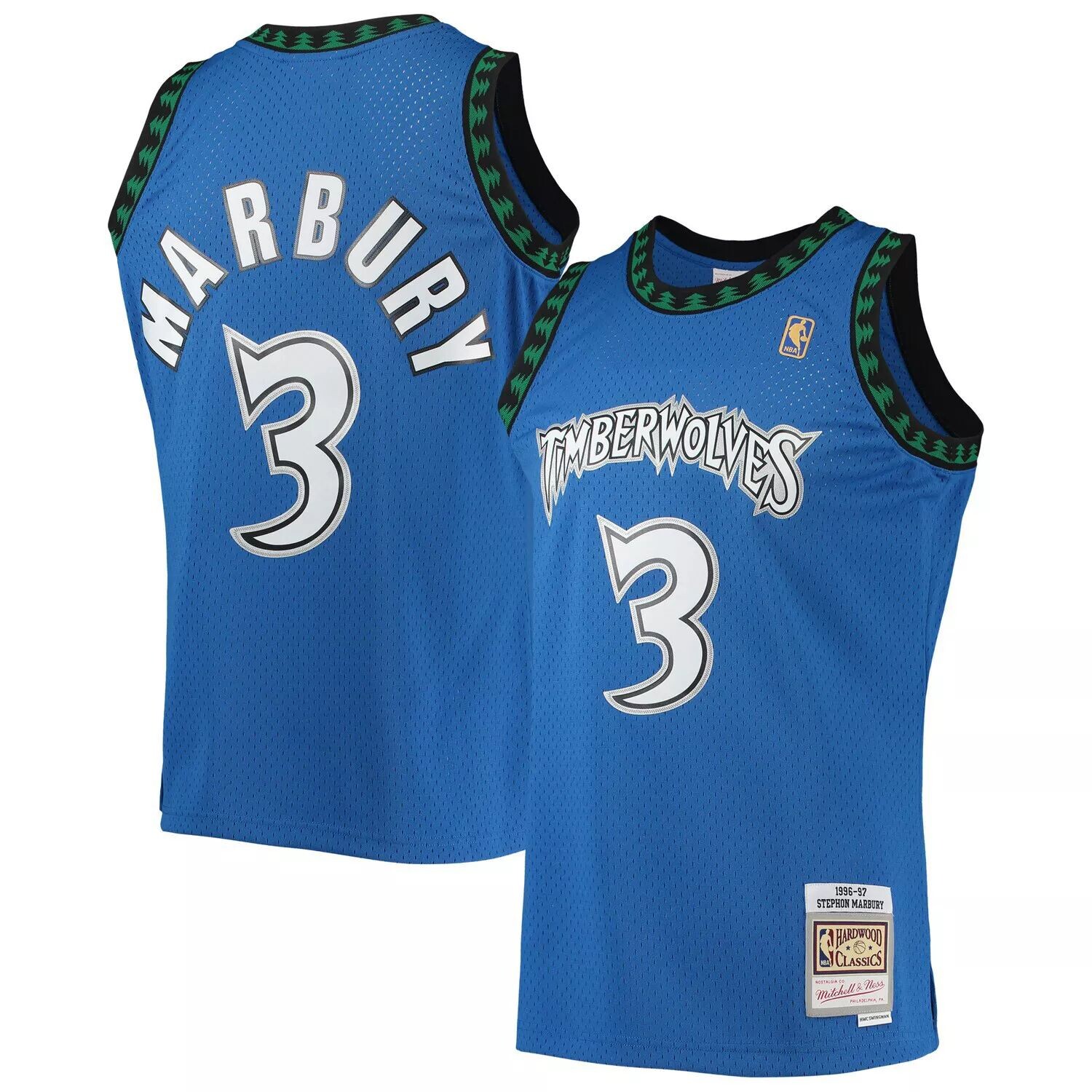 Мужская майка Mitchell & Ness Stephon Marbury Blue Minnesota Timberwolves 1996-97 Hardwood Classics Swingman
Мужская майка Mitchell & Ness Stephon Marbury Blue Minnesota Timberwolves 1996-97 Hardwood Classics Swingman