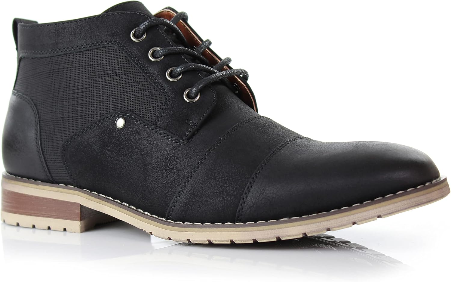 Мужские Ботинки Ferro Aldo, Дизайнерские Ботинки Чукка с Шнуровкой и Носком-Кап, Повседневная Мода для Работы, черный
Мужские Ботинки Ferro Aldo, Дизайнерские Ботинки Чукка с Шнуровкой и Носком-Кап, Повседневная Мода для Работы, черный