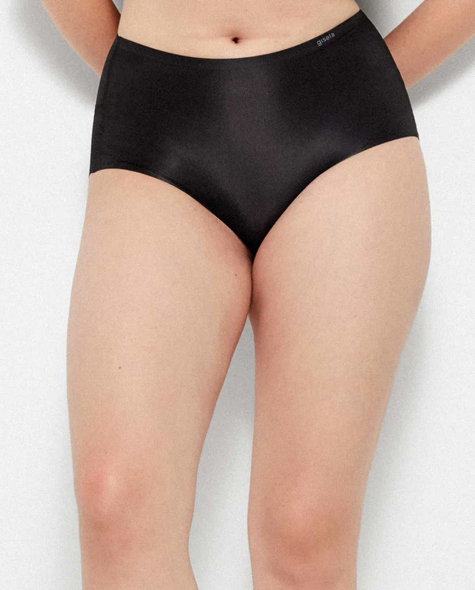 Трусики миди с предварительно сформированной попой Gisela, чёрный 
Трусики миди с предварительно сформированной попой Gisela, чёрный