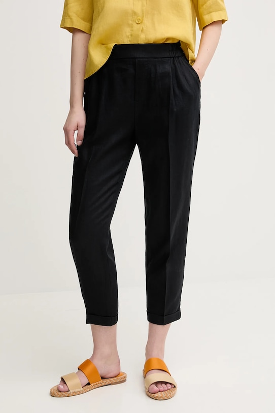 Льняные брюки United Colors Of Benetton, черный
Льняные брюки United Colors Of Benetton, черный