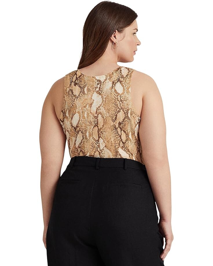 Топ LAUREN Ralph Lauren Plus Size Snakeskin Print Cotton-Blend Tank Top, цвет Cream Multi
Топ LAUREN Ralph Lauren Plus Size Snakeskin Print Cotton-Blend Tank Top, цвет Cream Multi