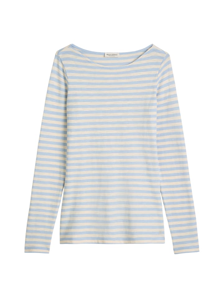 Marc O'Polo Полосатая футболка с длинным рукавом, стандартного размера, светло-голубого цвета
Marc O'Polo Полосатая футболка с длинным рукавом, стандартного размера, светло-голубого цвета