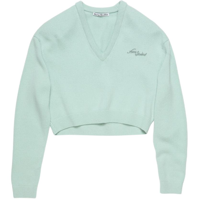 Топ V neck Embroidery logo Sweatshirt Acne Studios, светло-зеленый
Топ V neck Embroidery logo Sweatshirt Acne Studios, светло-зеленый