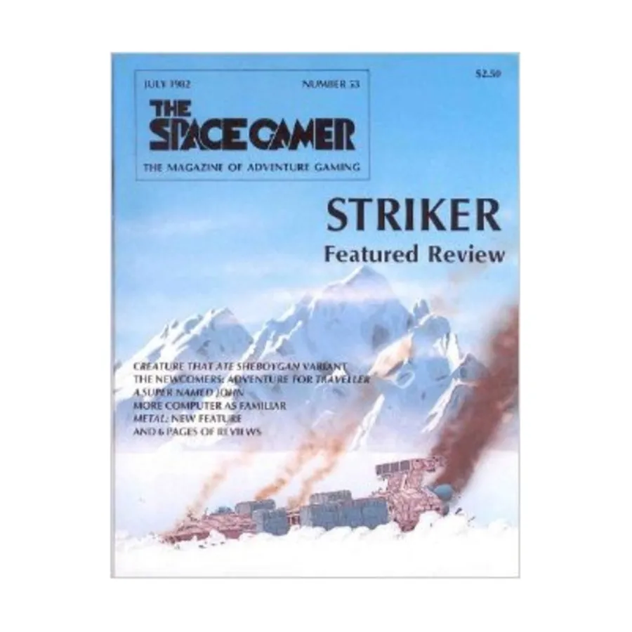 Журнал #53 "Striker, Creature that Ate Sheboygan Variant, Traveller Adventure - The Newcomers", Space Gamer Magazine (Various Publishers)
Журнал #53 "Striker, Creature that Ate Sheboygan Variant, Traveller Adventure - The Newcomers", Space Gamer Magazine (Various Publishers)