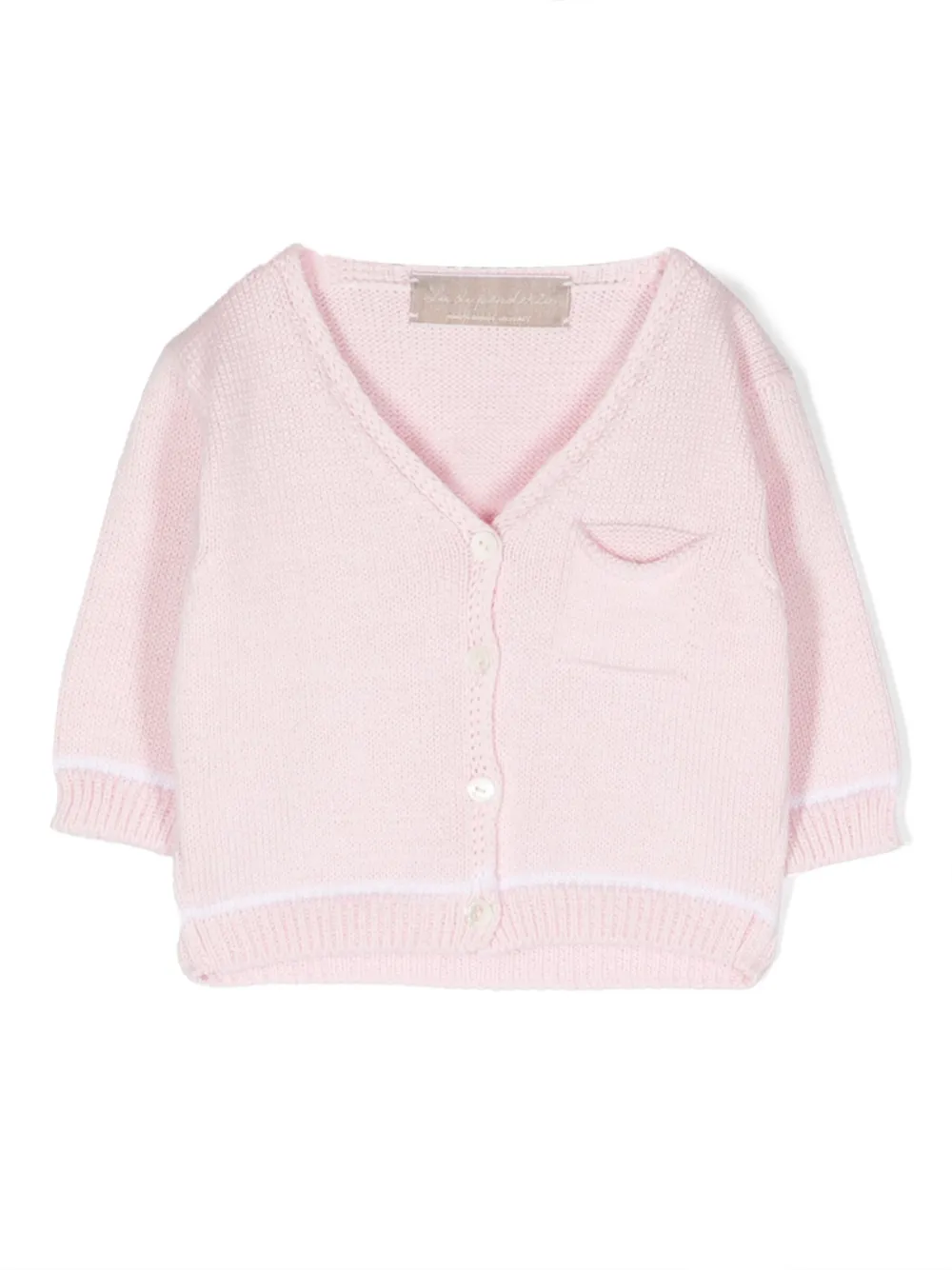 Кардиган с длинными рукавами и V-образным вырезом La Stupenderia, розовый
Кардиган с длинными рукавами и V-образным вырезом La Stupenderia, розовый