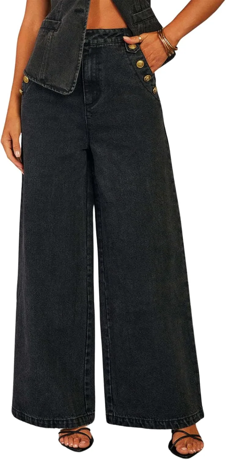 Женские джинсы Casual High Waisted Stretch Wide Leg Leyoutx
Женские джинсы Casual High Waisted Stretch Wide Leg Leyoutx