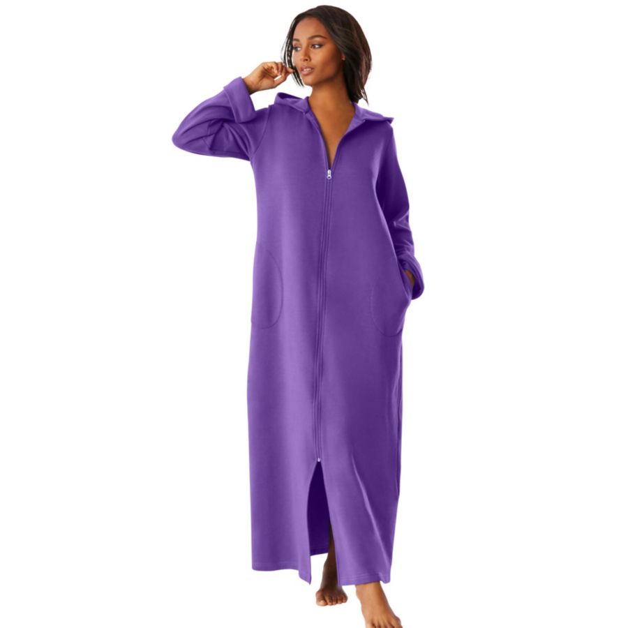Длинная флисовая толстовка-халат с капюшоном больших размеров Dreams & Co, Plum burst
Длинная флисовая толстовка-халат с капюшоном больших размеров Dreams & Co, Plum burst