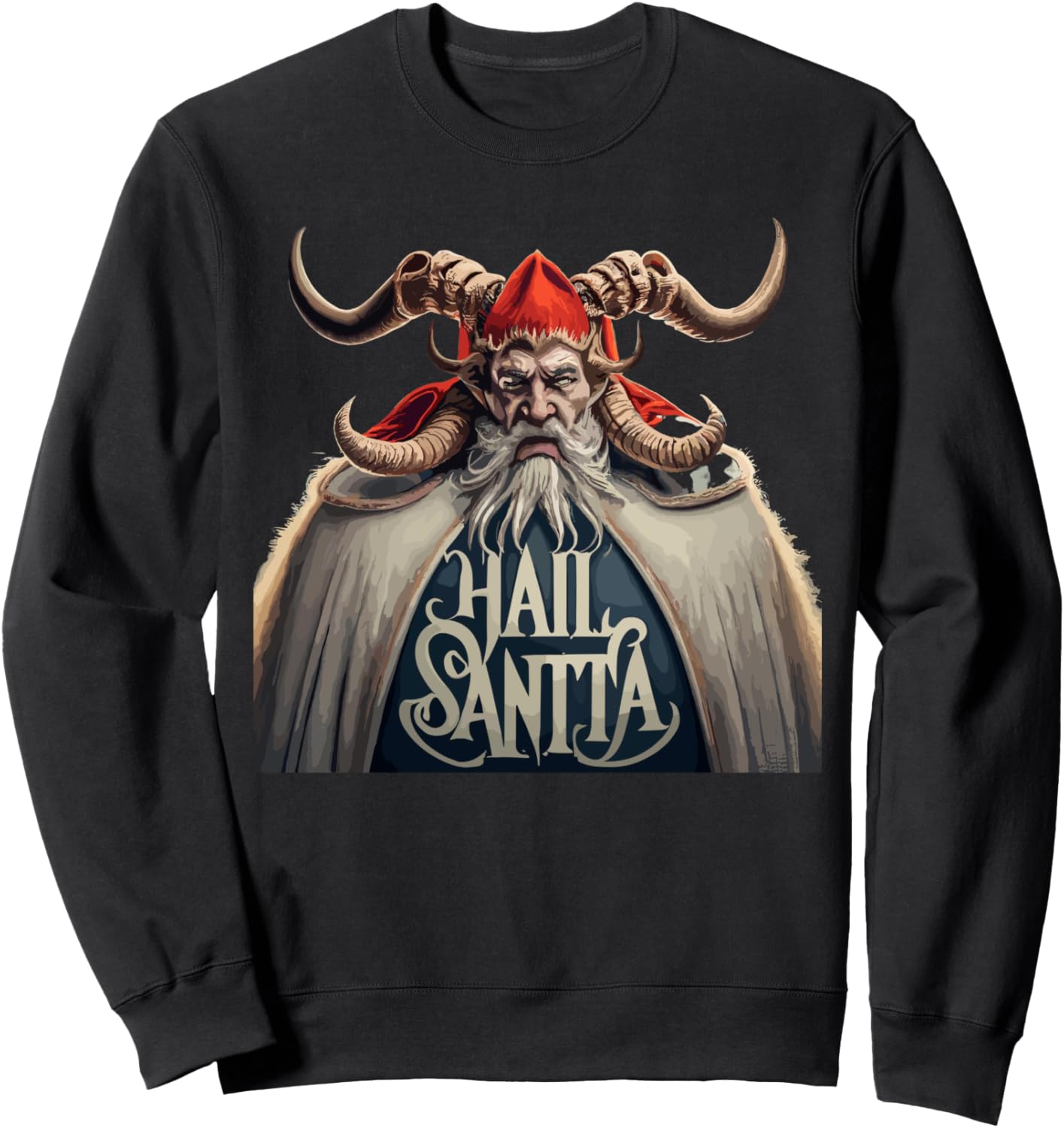 Привет, Санта! Уродливая рождественская толстовка с Крампусом Hail Santa Ugly Christmas, черный
Привет, Санта! Уродливая рождественская толстовка с Крампусом Hail Santa Ugly Christmas, черный
