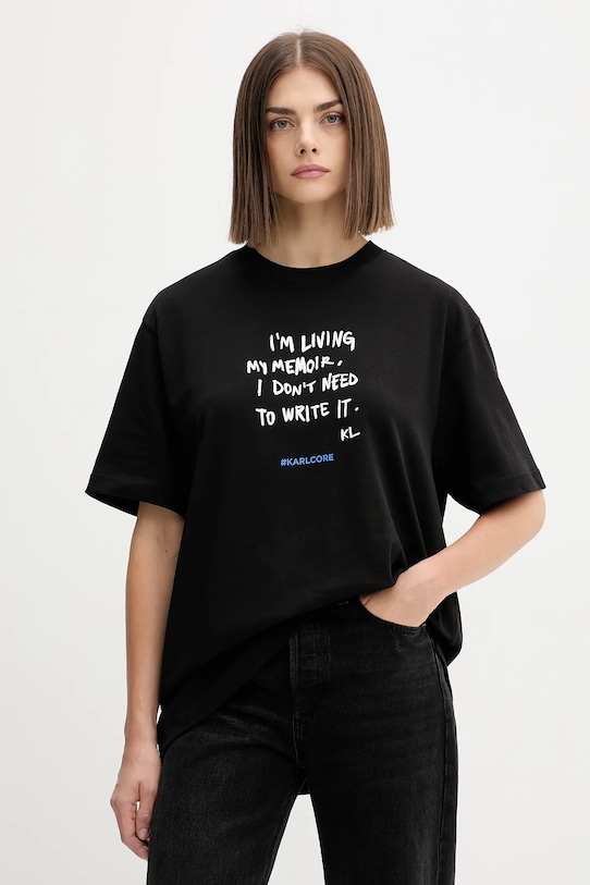 Хлопковая футболка Karl Lagerfeld Jeans, черный
Хлопковая футболка Karl Lagerfeld Jeans, черный