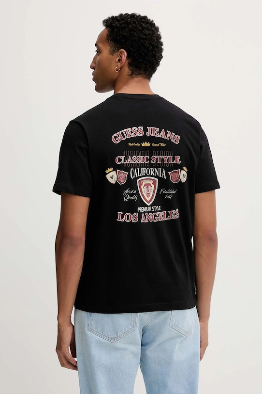 Хлопковая футболка Guess Jeans, черный
Хлопковая футболка Guess Jeans, черный