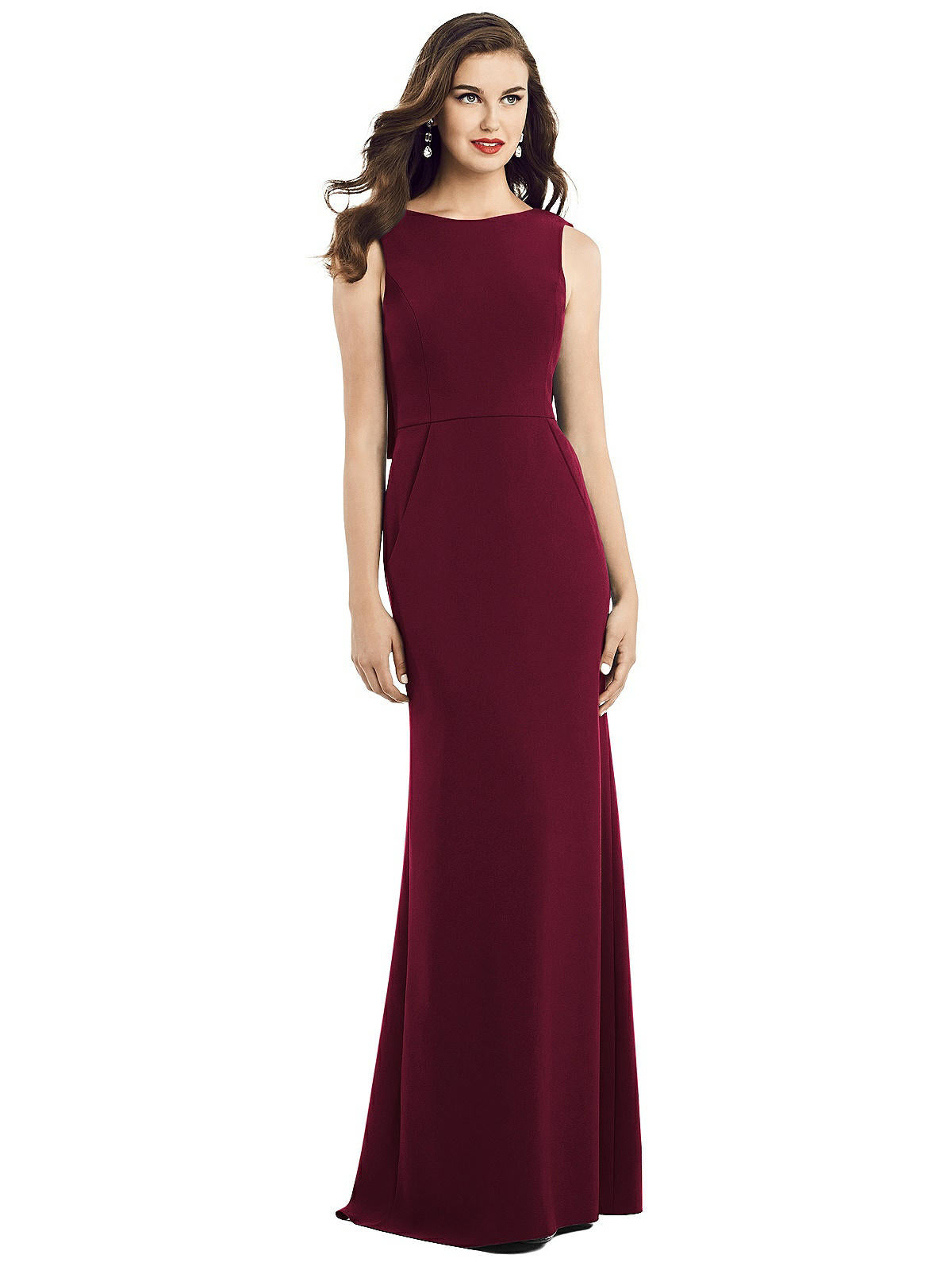 Платье из крепа с драпировкой и открытой спиной, с карманами Dessy Collection, цвет cabernet
Платье из крепа с драпировкой и открытой спиной, с карманами Dessy Collection, цвет cabernet