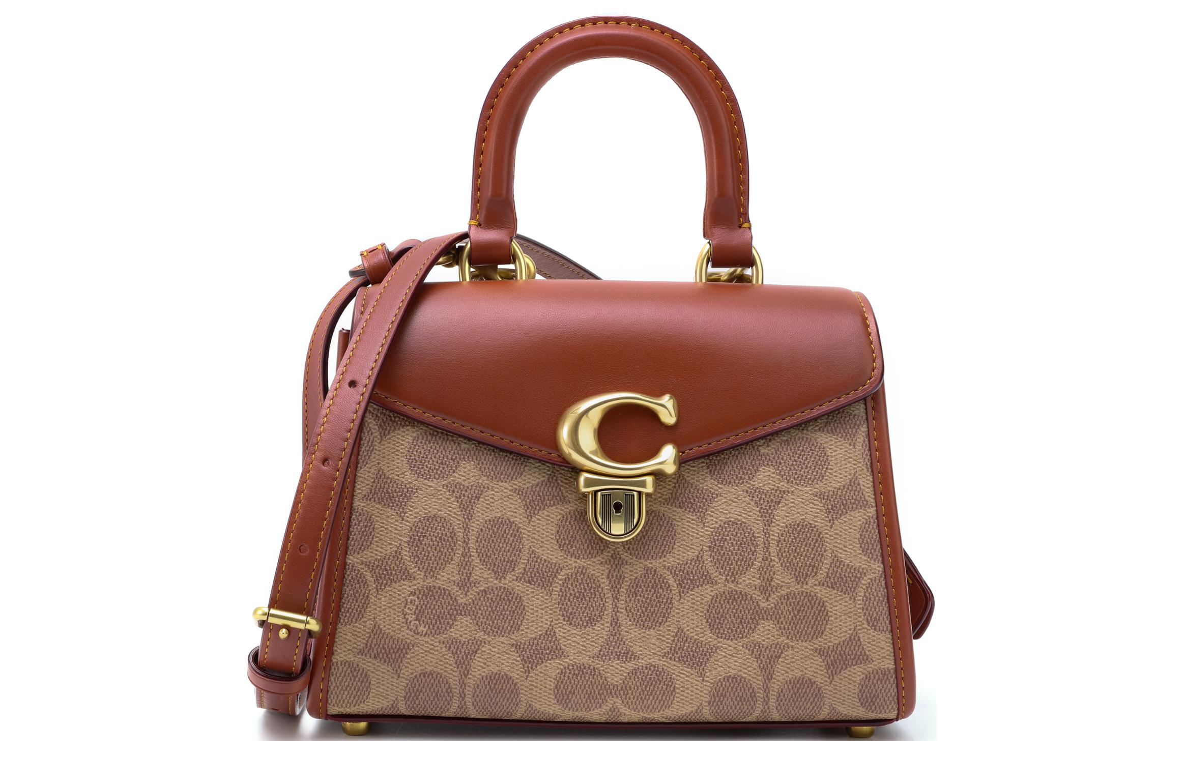 Сумка через плечо из коровьей кожи маленького размера для женщин, цвет бордовый и коричневый COACH
Сумка через плечо из коровьей кожи маленького размера для женщин, цвет бордовый и коричневый COACH