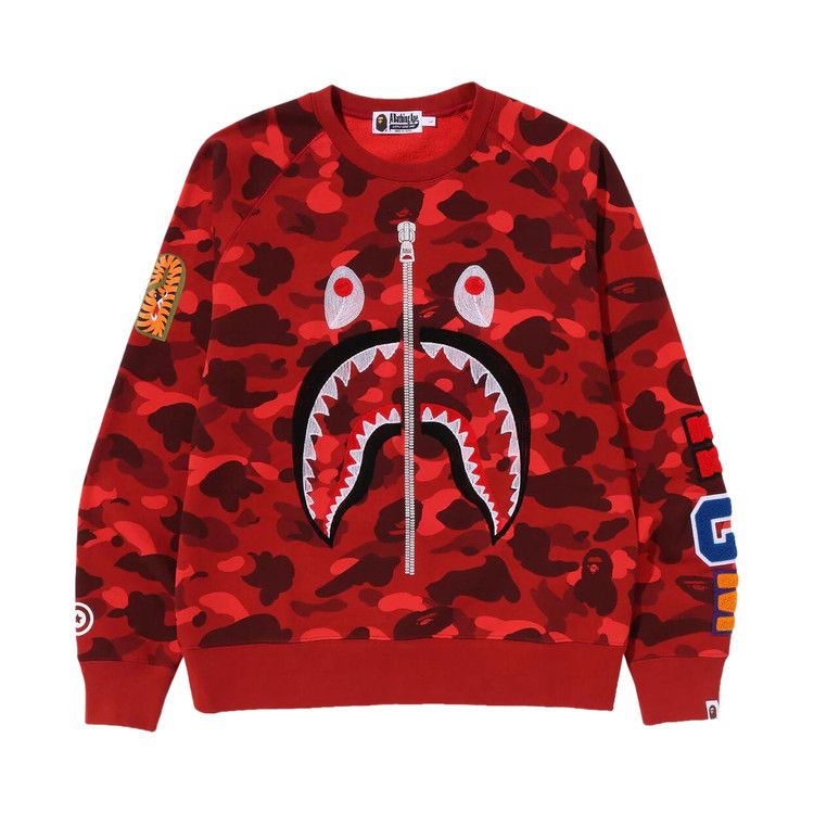 Толстовка BAPE Color Camo Embroidery Shark Crewneck 'Red'
Толстовка BAPE Color Camo Embroidery Shark Crewneck 'Red'
