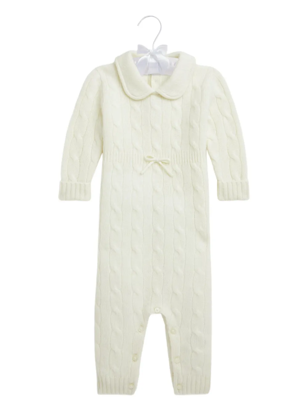 Кашемировый ромпер фактурной вязки POLO RALPH LAUREN KIDS, белый 
Кашемировый ромпер фактурной вязки POLO RALPH LAUREN KIDS, белый