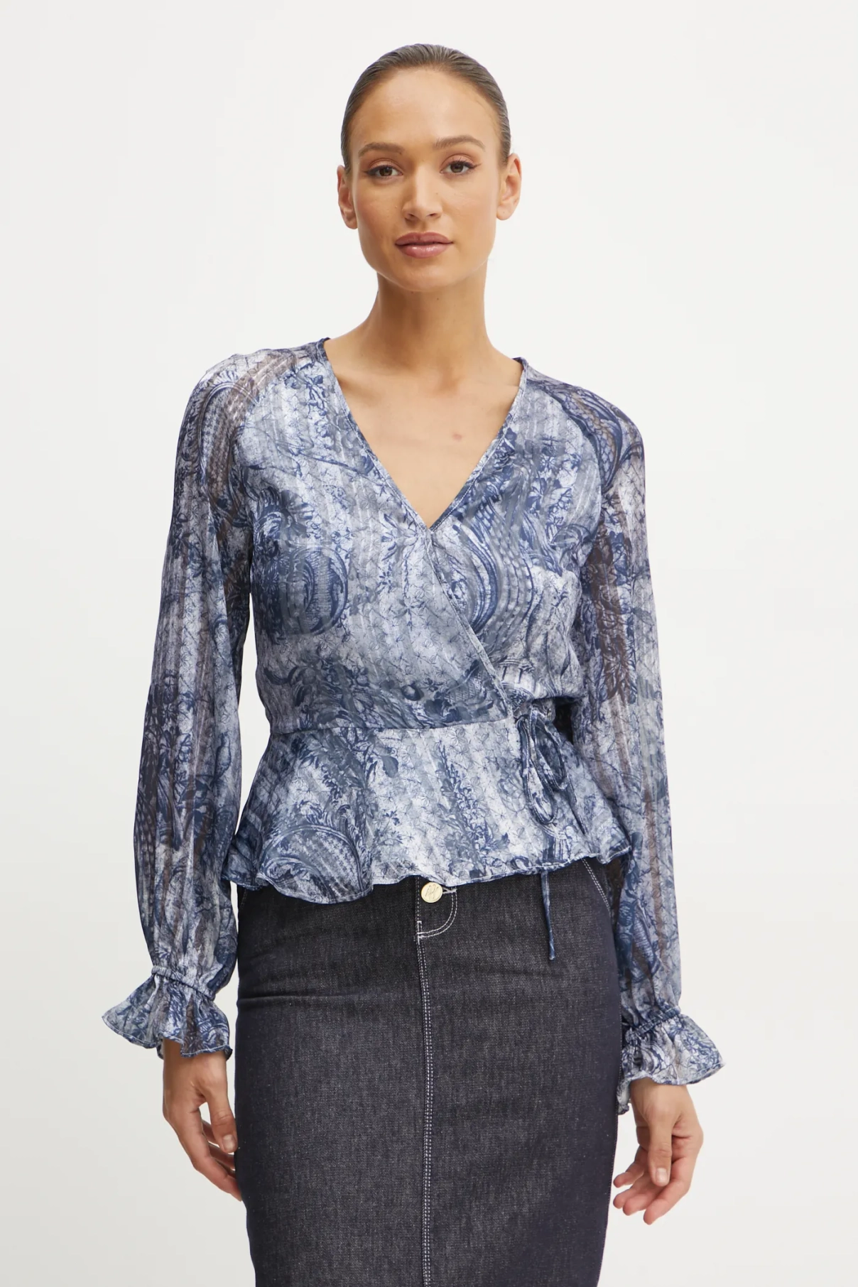 Блуза Guess, синий
Блуза Guess, синий